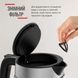 Tefal Электрочайник Glass Kettle 1.7л, стекло, с подсветкой, черно-серебряный (385526) KI605830