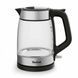 Tefal Электрочайник Glass Kettle 1.7л, стекло, с подсветкой, черно-серебряный (385526) KI605830