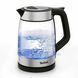 Tefal Электрочайник Glass Kettle 1.7л, стекло, с подсветкой, черно-серебряный (385526) KI605830