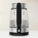 Tefal Электрочайник Glass Kettle 1.7л, стекло, с подсветкой, черно-серебряный (385526) KI605830