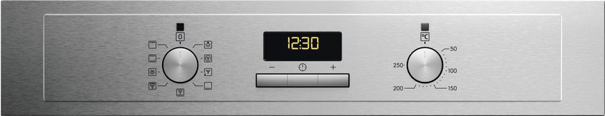 Electrolux Духова шафа електрична, 65л, A, дисплей, конвекція, нерж (362585) EOF3H40BX фото
