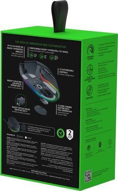 Razer Мышь Basilisk V3 Pro 35K, RGB, USB-A/WL/BT, чёрный RZ01-05240100-R3G1 фото