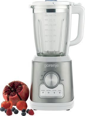 Блендер стаціонарний Gorenje 1400Вт, чаша-1750мл, скло, нерж-білий (367524) B1400E фото