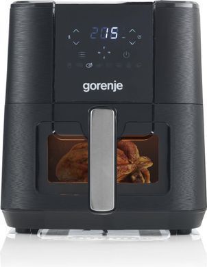 Мультипечь Gorenje 1350Вт, чаша-5.4л, сенсорное управл., 8 авто. программ, пластик+металл, черный (379431) AF1350DWB фото