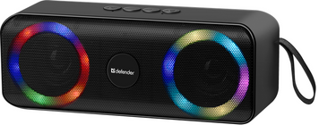 Портативна акустика DEFENDER (65301)Q1 10Вт, Light/FM/microSD/USB, чорний 65301 фото