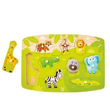 Деревянная рамка-вкладыш Hape Зверята из джунглей (E1405) dt_12191 фото