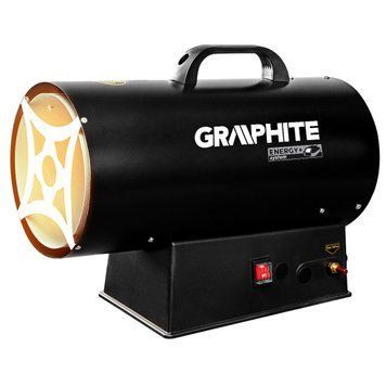 Тепловая пушка Graphite 58GE101 15 кВт газ с пьезорозжигом и защитой от перегрева
