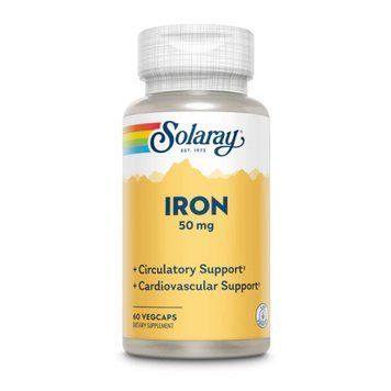 Iron 50mg - 60 vcaps Solaray