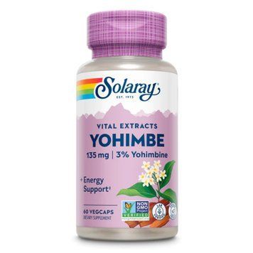 Экстрат коры йохимбе Solaray Guaranteed Potency Yohimbe Bark Extract - 60 caps