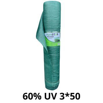 Сітка затіняюча "AgroStar"з UV(3*50) 60% затінення