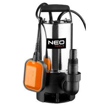 Погружной насос для грязной воды NEO TOOLS 04-735, 900 Вт, 17000 л/ч, нержавеющая сталь. 04-735 фото