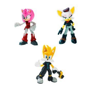 Набір ігрових фігурок SONIC PRIME &ndash; РЕБЕЛ РУЖ, ТЕЙЛЗ, РАСТІ РОУЗ (3 фiгурки, 6,5 cm)