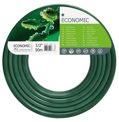 Шланг садовий Cellfast ECONOMIC 1/2" 50м 3 шари до 20бар -10&hellip;+50&deg;C (360737) 10-003 фото