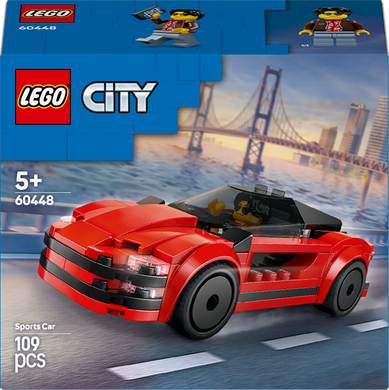 Конструктор LEGO City Красный спортивный автомобиль 109 деталей (60448)