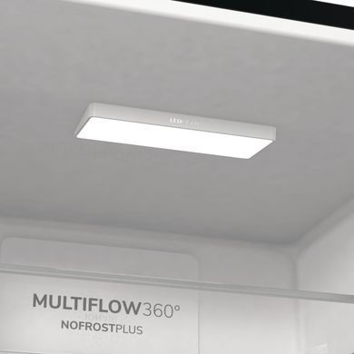 Gorenje Холодильник с нижн. мороз. камерой 185х60х60см, 2 дв., 204(96)л, А++, NoFrost+ , LED дисплей, Зона св-ти, черный NRK6192ABK4 фото
