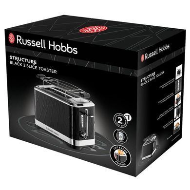 Russell Hobbs Тостер Structure, 1050Вт, пластик, чорний (346605) 28091-56 фото