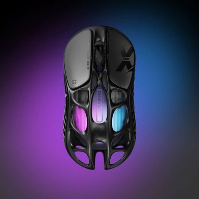Мышь GravaStar Mercury X Pro, 8K, BT/WL/USB-A, RGB, чорний GSXPRO_BLK фото