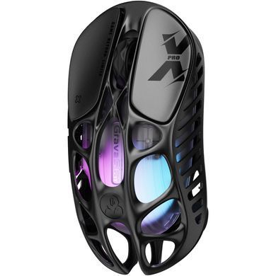 Мышь GravaStar Mercury X Pro, 8K, BT/WL/USB-A, RGB, чорний GSXPRO_BLK фото