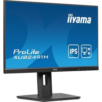23.8" 16:9 IPS РК монітор, 1920х1080, 0,5 мс (MPRT), 100 Гц, 1xHDMI/1xDP, HAS IIYAMA XUB2491H-B1 3728841 фото