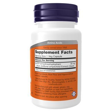 5-HTP 50mg - 30 vcaps Now Food 5-HTP Now Foods 50 мг (30 капсул) &mdash; Для сну
