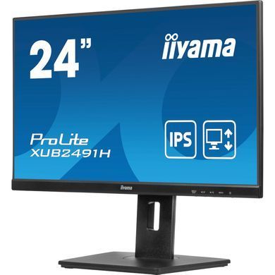 23.8" 16:9 IPS РК монітор, 1920х1080, 0,5 мс (MPRT), 100 Гц, 1xHDMI/1xDP, HAS IIYAMA XUB2491H-B1 3728841 фото