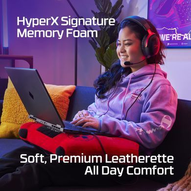 Гарнітура ігрова HyperX Cloud III, mini-jack/USB-A/USB-C, 1.2м/1.3м, чорно-червоний (367877) 727A9AA фото