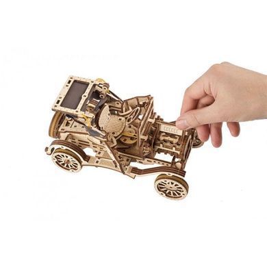 Дерев'яний механічний 3D конструктор Ugears Ретро автомобіль (70175) dt_93641 фото