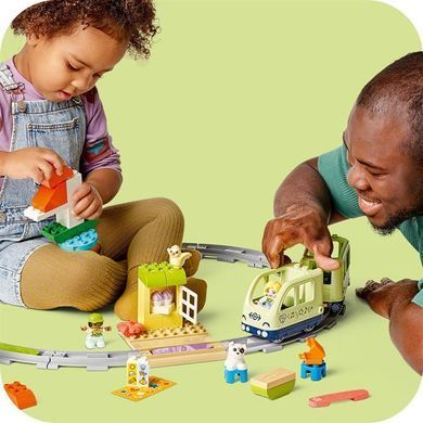 Конструктор LEGO DUPLO Town Інтерактивний пригодницький потяг 57 деталей (10427)