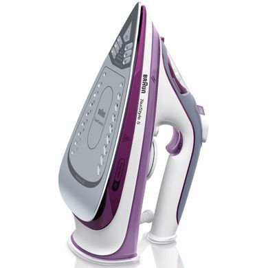 Braun Праска TexStyle 5, 2700Вт, 300мл, паровий удар -200гр, керам. підошва, біло-фіолетовий (376418) SI5037VI фото