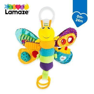 Мягкая игрушка-подвеска Lamaze Бабочка с прорезывателем и пищалкой (L27024) dt_14175 фото