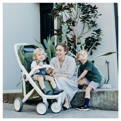 Прогулочная коляска Greentom Classic Sage-White 8719323770836 фото