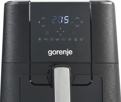 Мультипечь Gorenje 1350Вт, чаша-5.4л, сенсорное управл., 8 авто. программ, пластик+металл, черный (379431) AF1350DWB фото