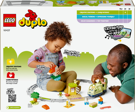 Конструктор LEGO DUPLO Town Інтерактивний пригодницький потяг 57 деталей (10427)
