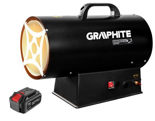 Тепловая пушка Graphite 58GE101 15 кВт газ с пьезорозжигом и защитой от перегрева