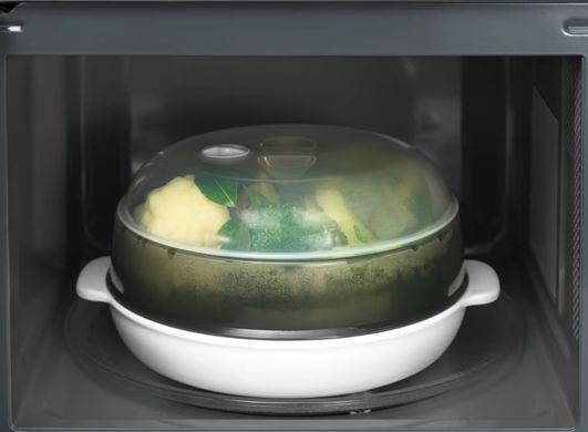 Микроволновая печь Electrolux 25л, мех. управление, 900Вт, гриль, дисплей, инвертор, титан (361855) EMZ725MMTI фото