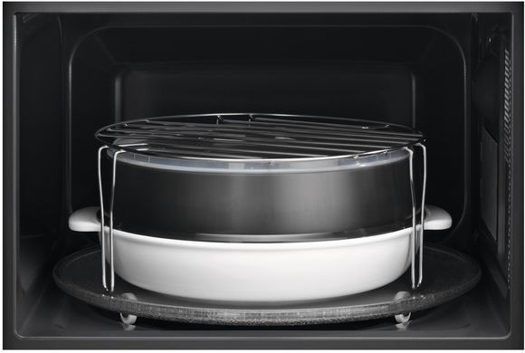 Микроволновая печь Electrolux 25л, мех. управление, 900Вт, гриль, дисплей, инвертор, титан (361855) EMZ725MMTI фото