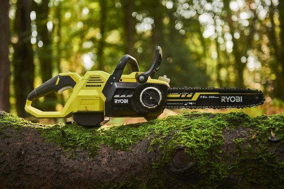 Ryobi Пила ланцюгова акумуляторна RY36CSX35A-0 36В MAX POWER шина 35см Oregon безщіткова 5.1кг без АКБ та ЗП (337357)