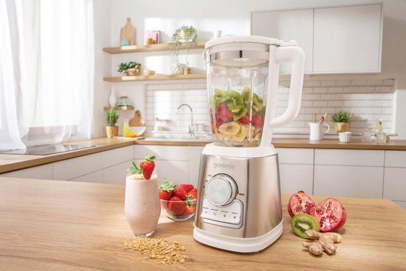 Блендер стаціонарний Gorenje 1400Вт, чаша-1750мл, скло, нерж-білий (367524) B1400E фото