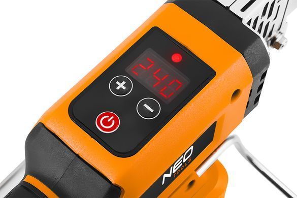 Аккумуляторный сварочный аппарат для труб NEO TOOLS 04-622, 18 В, 300 Вт, с ЖК-дисплеем, без АКБ и ЗУ