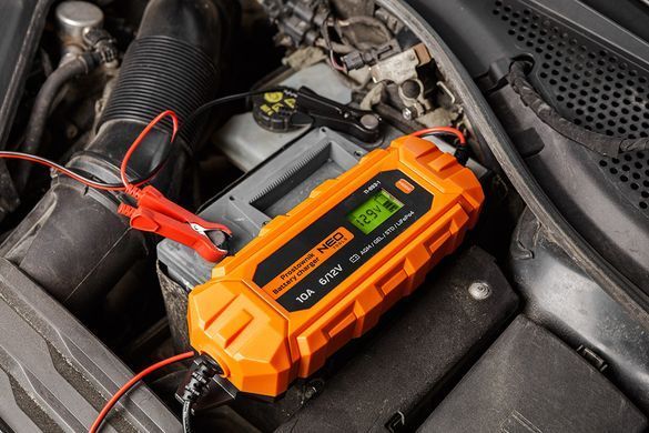 Зарядное устройство для аккумуляторов Neo Tools 11-893-1, 6/12В, 10 А/160 Вт (STD, AGM, GEL, LiFePO4) 11-893-1 фото