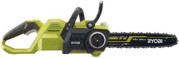 Ryobi Пила ланцюгова акумуляторна RY36CSX35A-0 36В MAX POWER шина 35см Oregon безщіткова 5.1кг без АКБ та ЗП (337357)