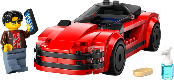 Конструктор LEGO City Красный спортивный автомобиль 109 деталей (60448)
