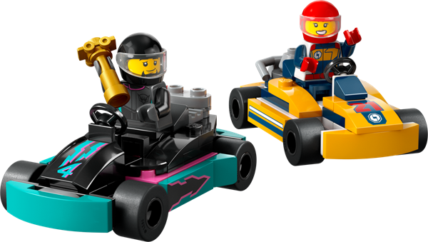 Конструктор LEGO City Картинг і гонщики 99 деталей (60400)