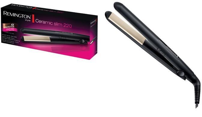 Remington Выпрямитель Ceramic Slim 220, 300Вт, 180-220С, керамика, черный S1510 фото