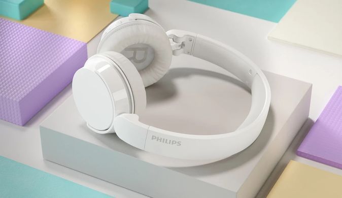 Навушники On-ear Philips TAH4209 BT 5.3, Wireless, Mic, Білий (379620) TAH4209WT/00 фото