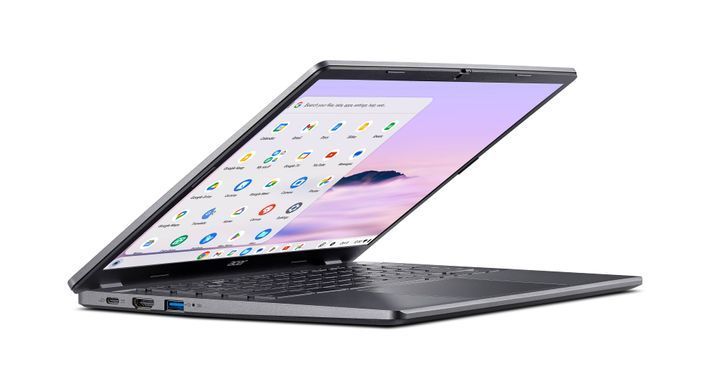 Acer Ноутбук Chromebook Plus CB514-3H 14" WUXGA IPS, AMD R5-7520C, 8GB, F512GB, UMA, ChromeOS, серый NX.KP4EU.002 фото