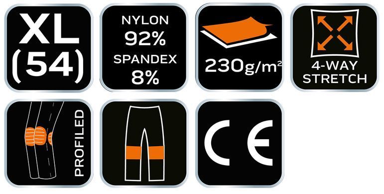 Робочі штани NEO TOOLS 81-291 OUTDOOR, гірчичні, 4-Way Stretch XL