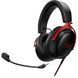 Гарнітура ігрова HyperX Cloud III, mini-jack/USB-A/USB-C, 1.2м/1.3м, чорно-червоний (367877) 727A9AA