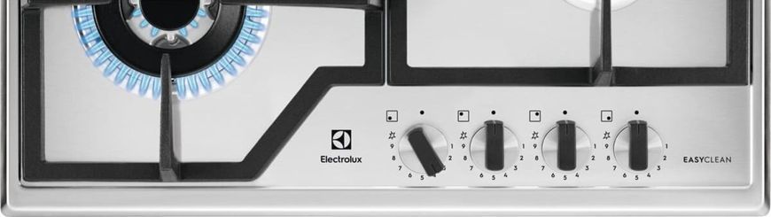 Electrolux Варильна поверхня газова, 60см, чавун, нерж (374436) KGS64362XX фото