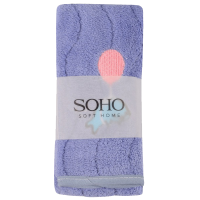 Текстиль банний SOHO Рушник 25*50 см, мікроф. Dolphin Purple упак. 4 шт